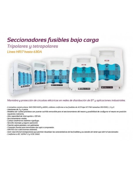 Baw Hr173_ Seccionador Bajo Carga 3 X Nh 630a  T:03  (puerta De Horno)